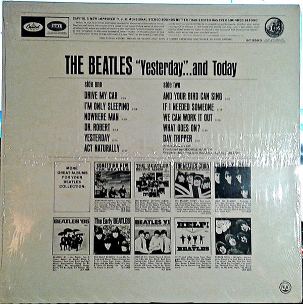 Release: Yesterday And Today-Vinyl-US-1983-ST 2553, ST-2553-2855358
