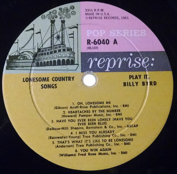Lonesome Country Songs - Play It, Billy Byrd