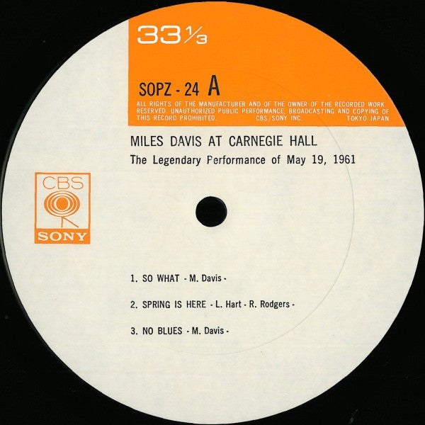 Miles Davis At Carnegie Hall