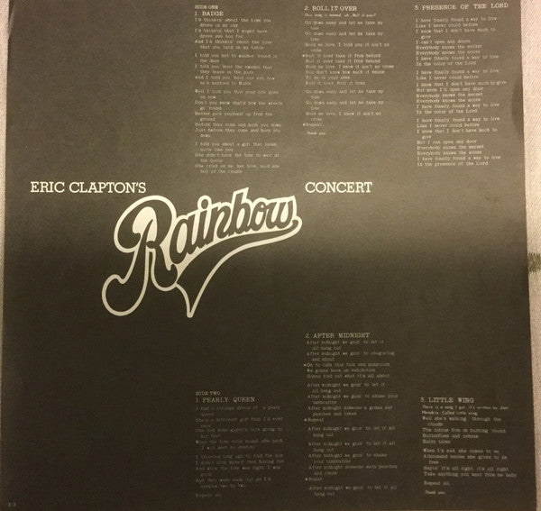 Eric Clapton's Rainbow Concert