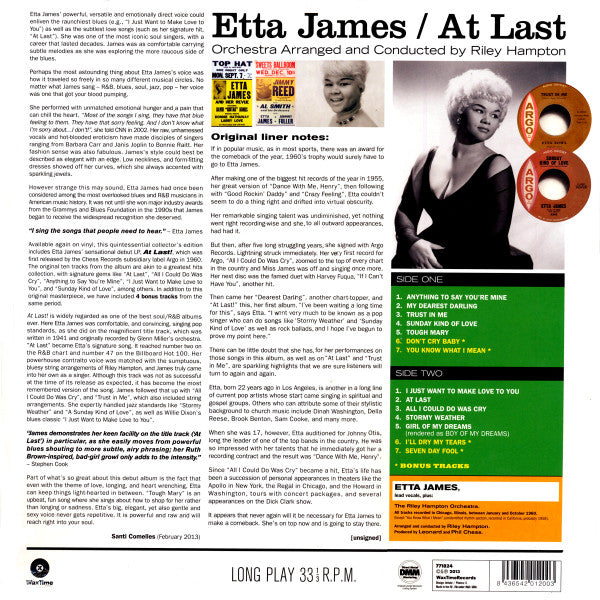 Master Release: At Last! by Etta James