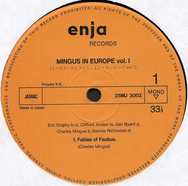 Mingus In Europe Volume I