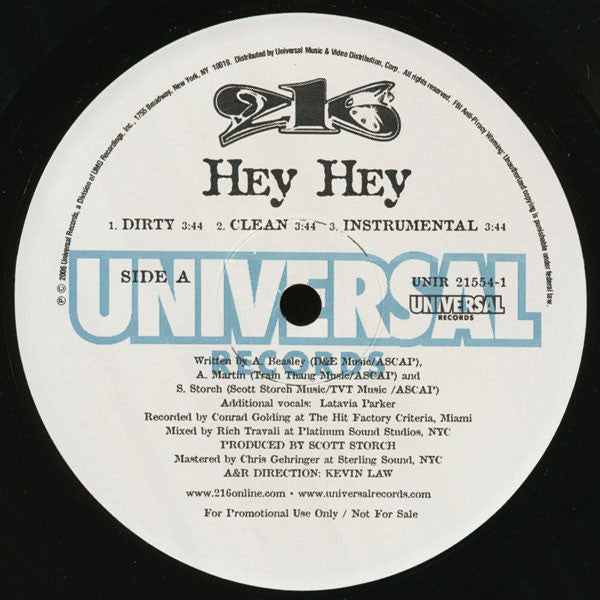 Release: Hey Hey / Like This Boi-Vinyl-US-2006-UNIR-21554-1-2958786