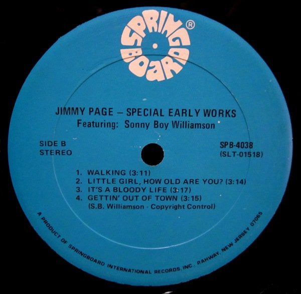 Special Early Works Featuring Sonny Boy Williamson