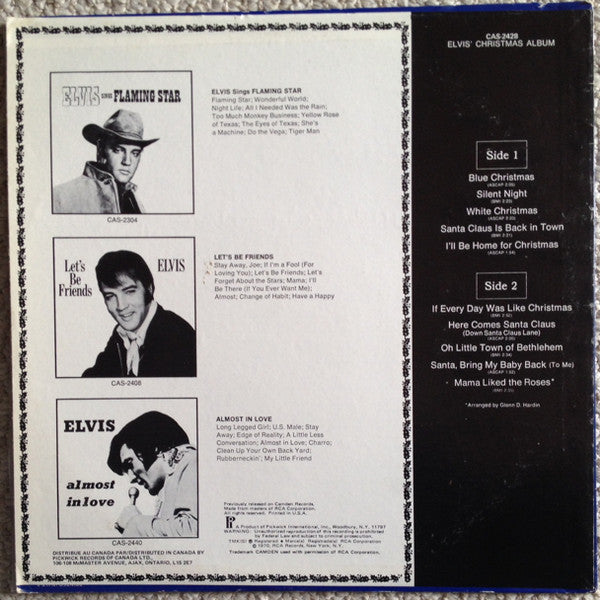 Release: Elvis' Christmas Album-Vinyl-US-None-CAS-2428-6545138