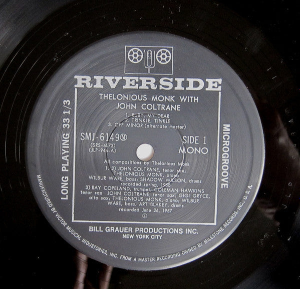 Thelonious Monk With John Coltrane