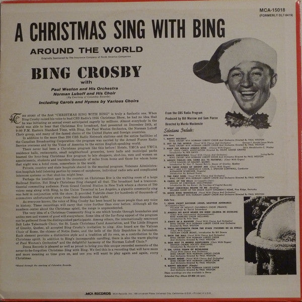 Master Release: A Christmas Sing With Bing - Around The World by Bing Crosby