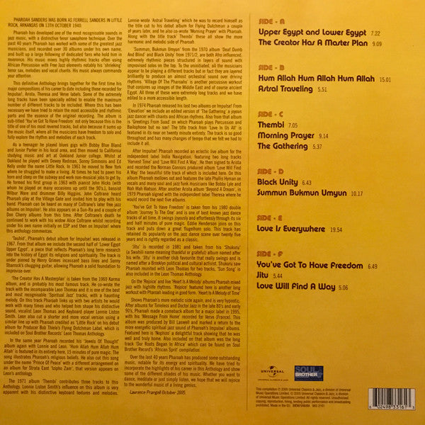 Master Release: Anthology by Pharoah Sanders