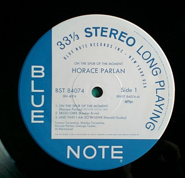 Release: On The Spur Of The Moment-Vinyl-Japan-1991-BN 4074, BST 84074-4045100