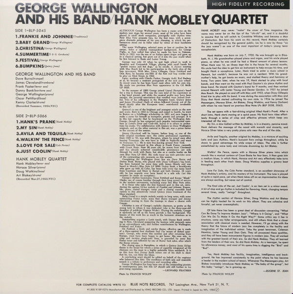 George Wallington Showcase / Hank Mobley Quartet
