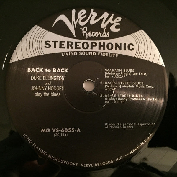 Back To Back (Duke Ellington And Johnny Hodges Play The Blues)