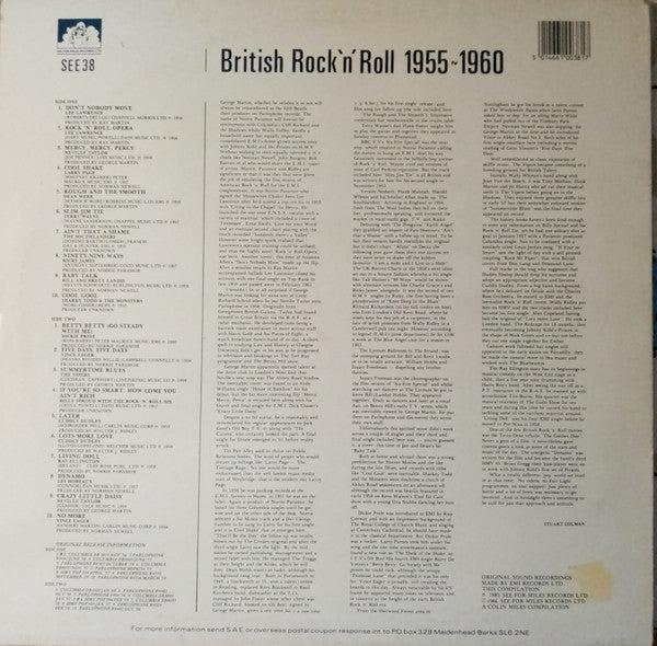 Master Release: British Rock 'N' Roll 1955-1960 by Various
