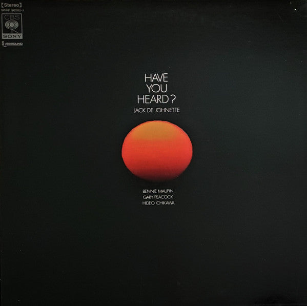 Release: Have You Heard?-Vinyl-Japan-1970-SONP-50282-J-4349196