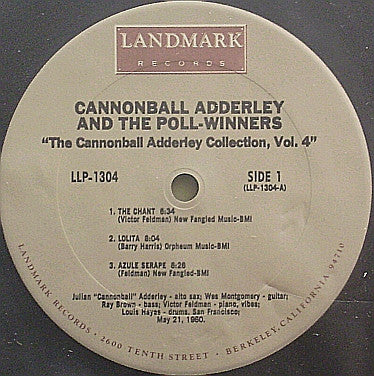 Cannonball Adderley And The Poll-Winners Featuring Ray Brown And Wes Montgomery