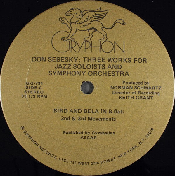 Three Works For Jazz Soloists & Symphony Orchestra