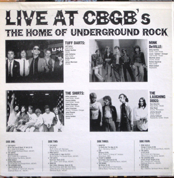 Master Release: Live At CBGB's - The Home Of Underground Rock by Various
