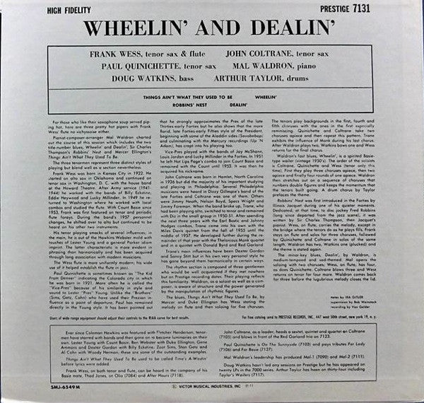 Release: Wheelin' & Dealin'-Vinyl-Japan-1977-SMJ-6549M, SMJ-6549-5444198