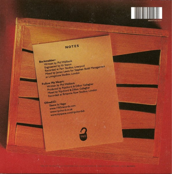 Release: Backstabber-Vinyl-UK-2007-OLIVE022-1414333