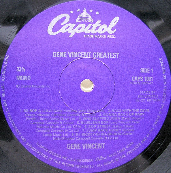 Gene Vincent Greatest