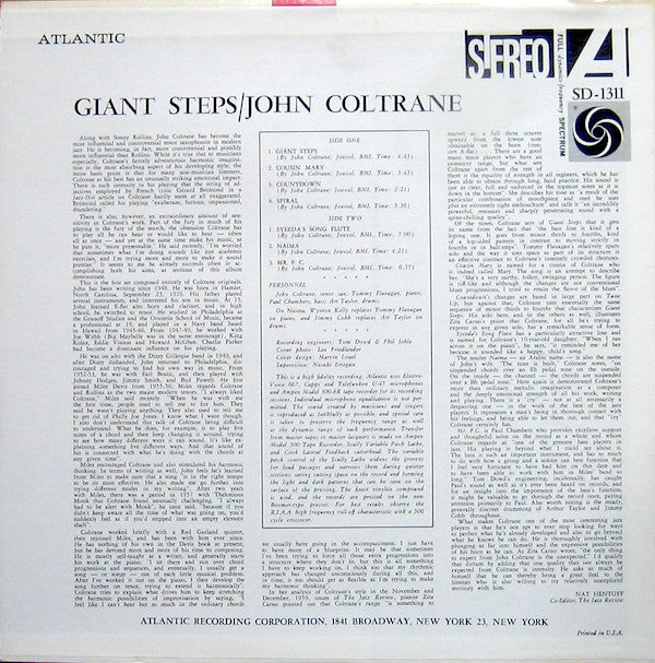 Release: Giant Steps-Vinyl-US-1975-SD 1311, 1311, SD-1311-1479660