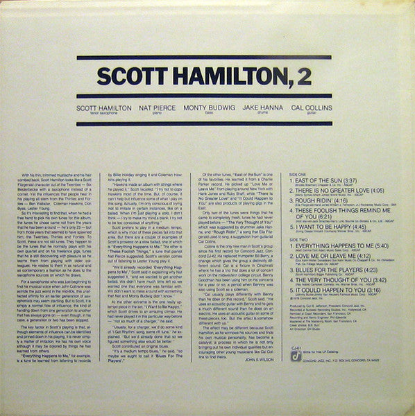 Scott Hamilton, 2