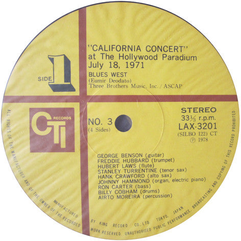 California Concert - The Hollywood Palladium