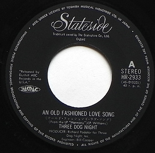 An Old Fashioned Love Song