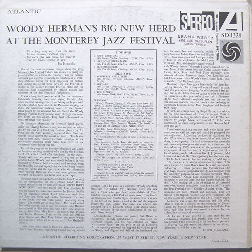 Master Release: At The Monterey Jazz Festival by Woody Herman's Big New Herd