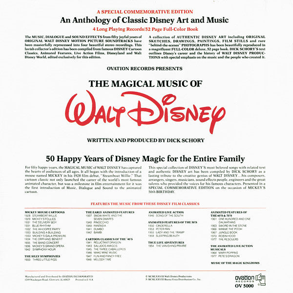Release: The Magical Music Of Walt Disney-Vinyl-US-1978-OV5000, OV 5000-2567003