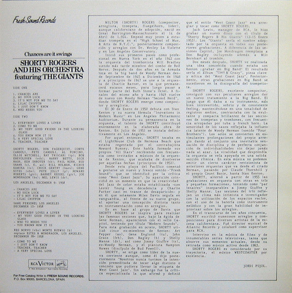 Release: Chances Are It Swings-Vinyl-Spain-1983-LPM-1975-2684773