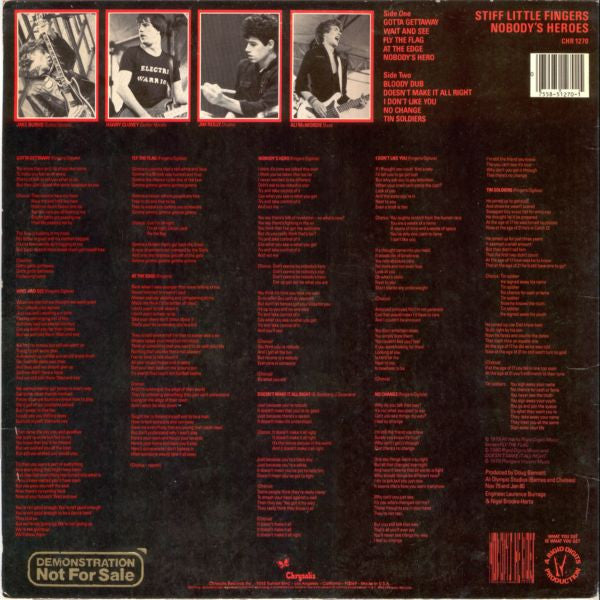 Release: Nobody's Heroes-Vinyl-US-1980-CHR 1270-2474593