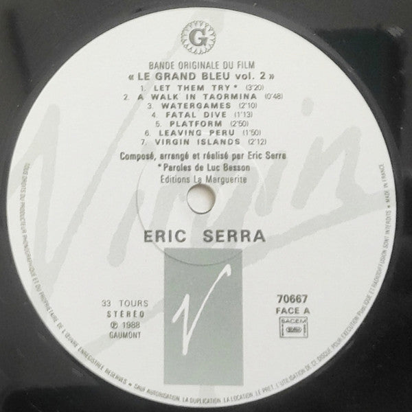 Le Grand Bleu Volume 2 (Bande Originale Du Film De Luc Besson)