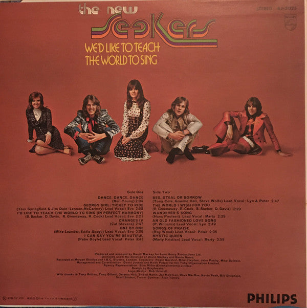 Master Release: We'd Like To Teach The World To Sing by The New Seekers