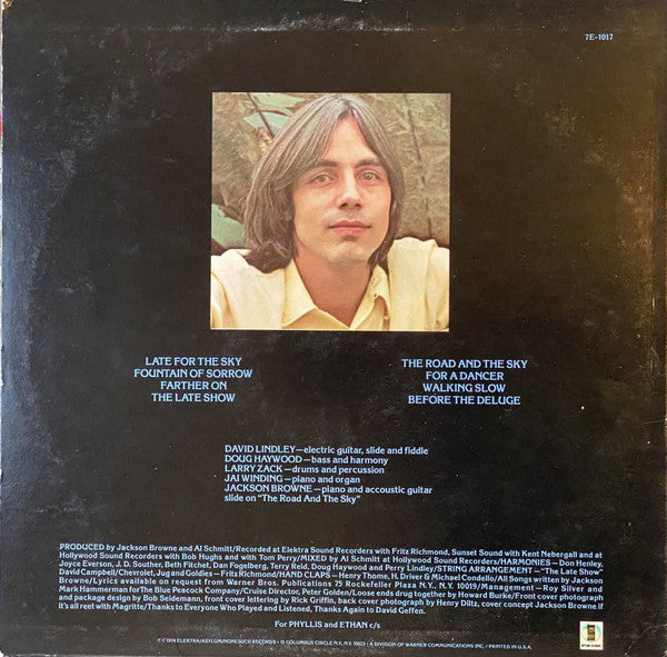Release: Late For The Sky-Vinyl-US-1975-7E-1017-14529482