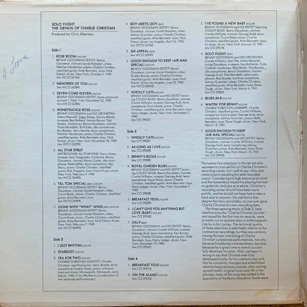 Release: Solo Flight • The Genius Of Charlie Christian-Vinyl-US-1972-CG 30779, G 30779-13724094