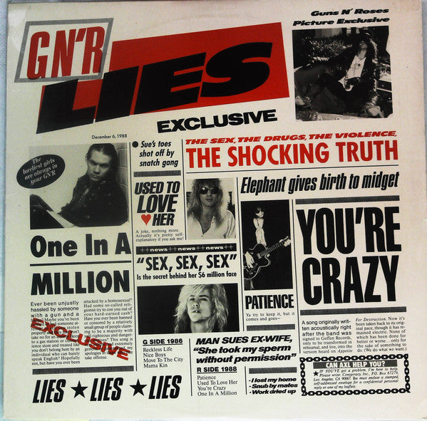 Release: G N' R Lies-Vinyl-US-1988-GHS 24198, GHS 24198-23417093