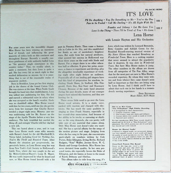 Release: It's Love-Vinyl-Japan-1977-PG-54(M)-13472093
