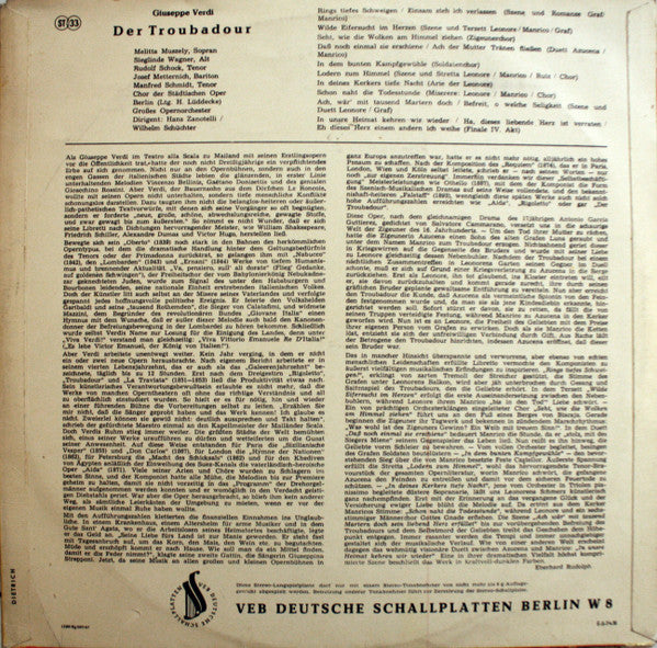 Master Release: Der Troubadour (Querschnitt) by Giuseppe Verdi