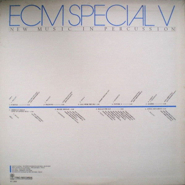 ECM Special V (New Music In Percussion)
