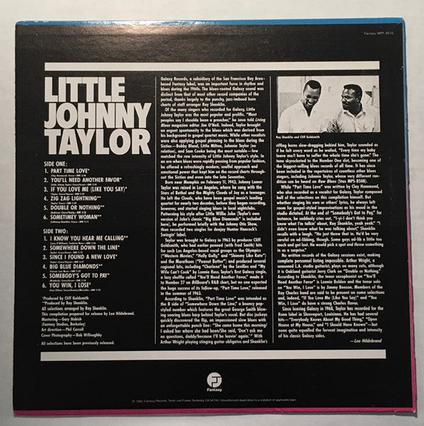 Master Release: Greatest Hits by Little Johnny Taylor