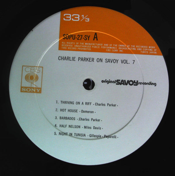 Charlie Parker On Savoy Vol. 7