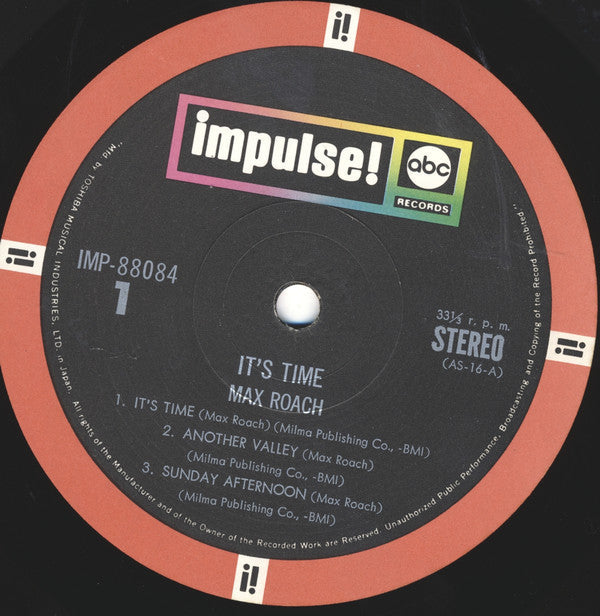Release: It's Time-Vinyl-Japan-1972-IMP-88084, IMP-88084-13459217