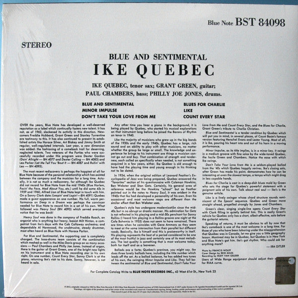 Master Release: Blue & Sentimental by Ike Quebec