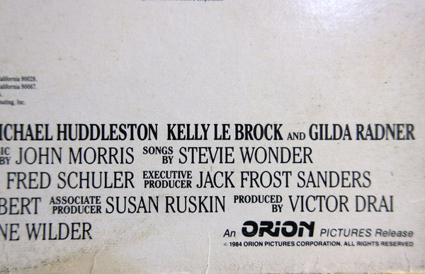 Selections From The Original Motion Picture Soundtrack "The Woman In Red"