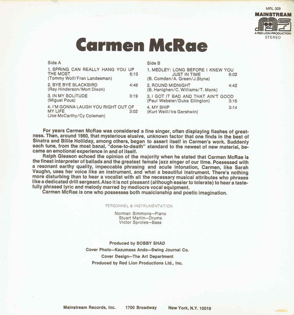Carmen McRae