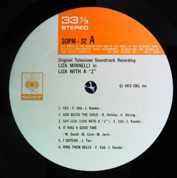 Liza With A "Z" (A Concert For Television)