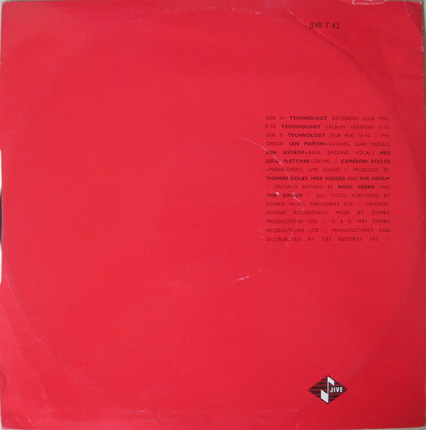 Release: Technology-Vinyl-None-1983-JIVE T 42-12724445