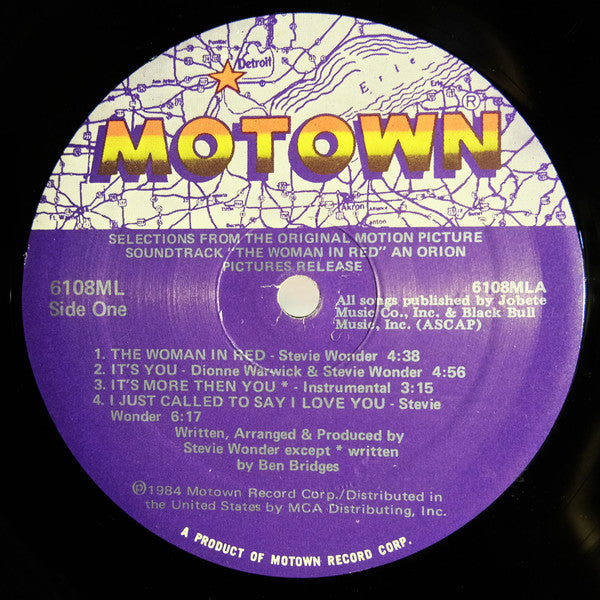 Selections From The Original Motion Picture Soundtrack "The Woman In Red"