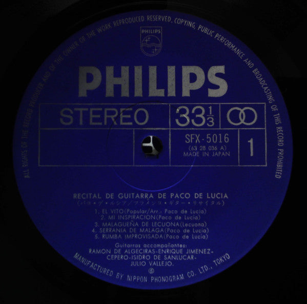 Recital De Guitarra De Paco De Lucia