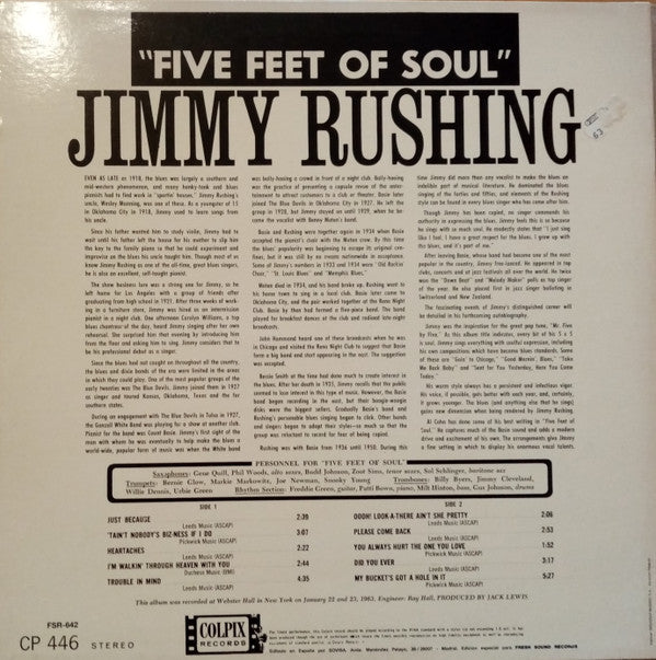 Master Release: Five Feet Of Soul by Jimmy Rushing